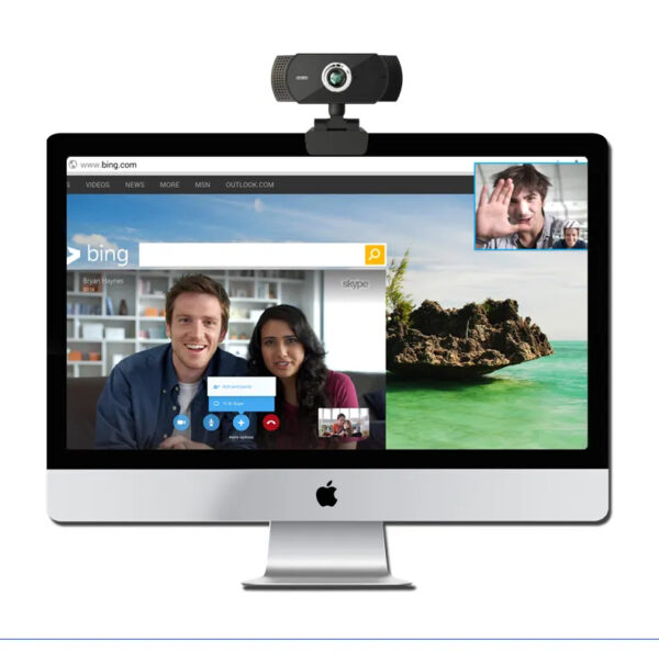 TECHNOVIEW Full HD Web Camera for Computer, Laptop, 1080p 60 FPS Webcam with Built-in Mics, Manual Focus, 2.1 Megapixel CMOS Camera, Ultra Lens, 360° Rotation, Flexible Mount (Black) - Image 2