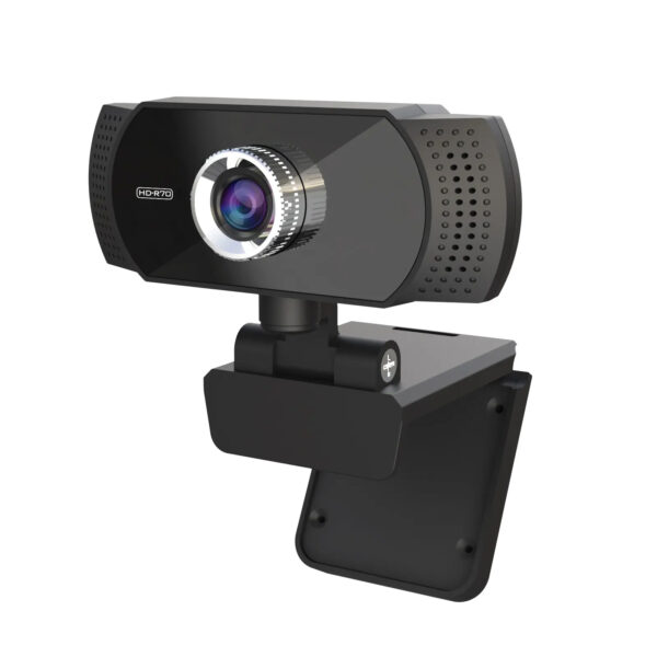 TECHNOVIEW Full HD Web Camera for Computer, Laptop, 1080p 60 FPS Webcam with Built-in Mics, Manual Focus, 2.1 Megapixel CMOS Camera, Ultra Lens, 360° Rotation, Flexible Mount (Black)