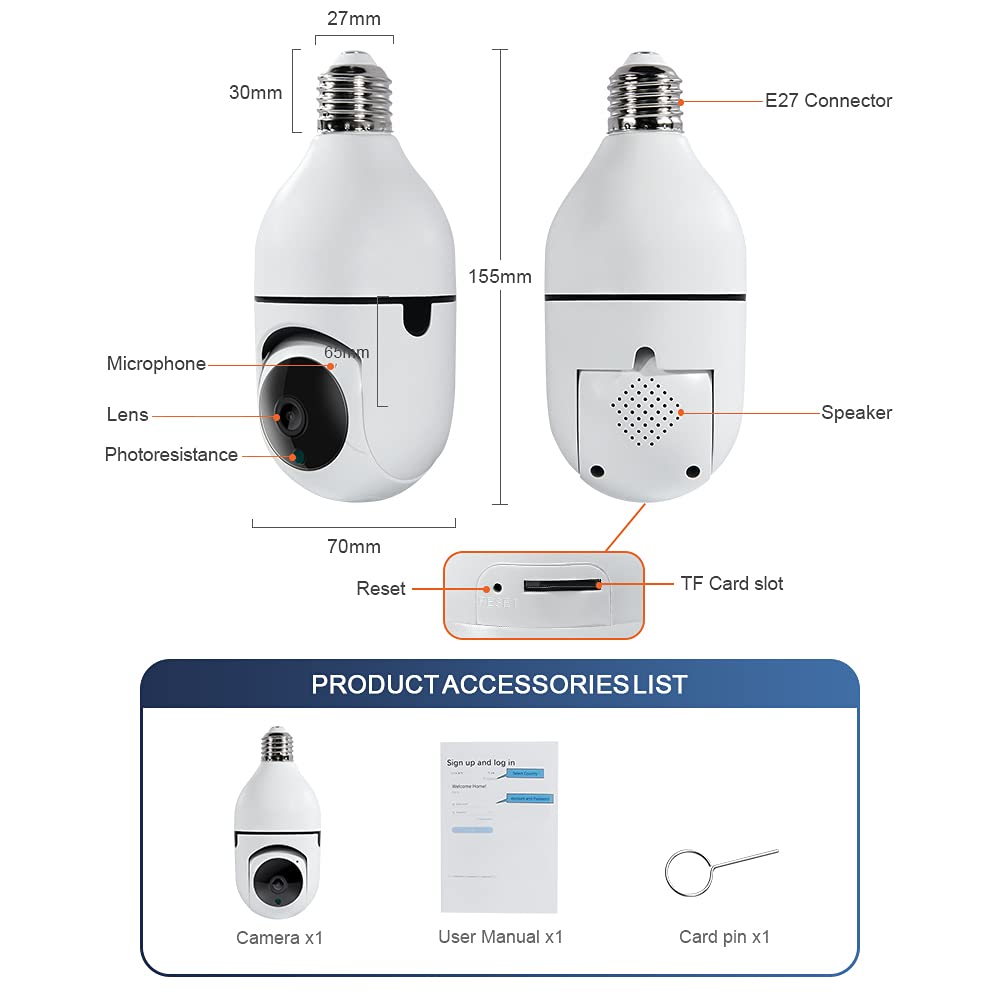 TECHNOVIEW Full HD 1080P Wireless CCTV Smart Security Camera with Live Streaming Night Vision Function Motion Sensor Alarm Detector 2 Way Audio &Video Communication - Image 8