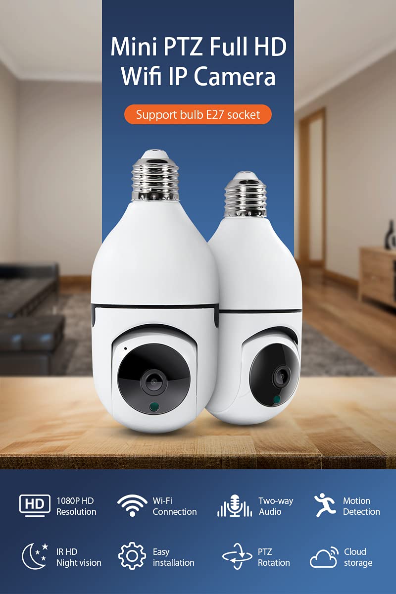 TECHNOVIEW Full HD 1080P Wireless CCTV Smart Security Camera with Live Streaming Night Vision Function Motion Sensor Alarm Detector 2 Way Audio &Video Communication - Image 6