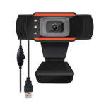 TECHNOVIEW Crisp Pro Digital Zoom 720P Web Camera with 5P HD Quality Lens, CMOS Image Sensor, 24 FPS Video Resolution, Built-in Mic, Auto White Vision, Night Vision and Manual Switch for LED (Black)