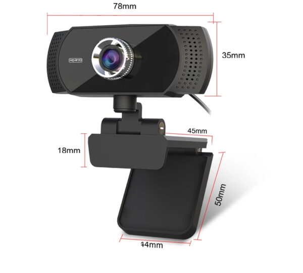 TECHNOVIEW Full HD Web Camera for Computer, Laptop, 1080p 60 FPS Webcam with Built-in Mics, Manual Focus, 2.1 Megapixel CMOS Camera, Ultra Lens, 360° Rotation, Flexible Mount (Black) - Image 7