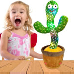 Dancing Cactus Rechargeable Toys Talking Cactus Baby Toys for Kids Dancing Cactus Toys Can Sing Wriggle & Singing Recording Repeat What You Say Funny Education Toys for Children Playing Home Decor for Kids