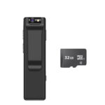 Body Camera Pocket Mini Bodycam, Wearable Portable VideoCamera with Rotatable Lens Loop Recording 1080P HD for Personal Body Vlog, Plog, Traveling, Camping (32GB SD Card Inluded)