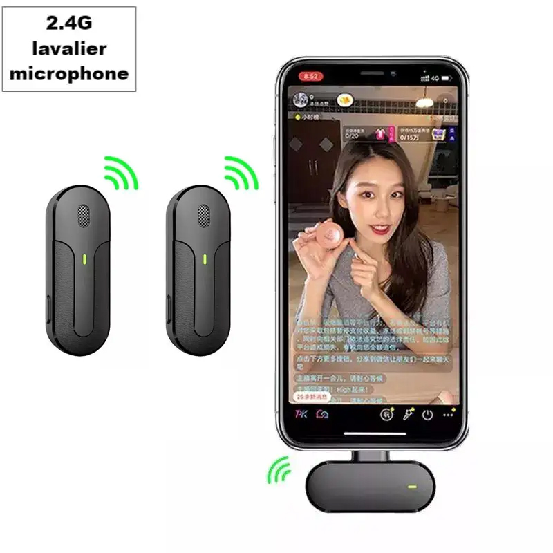 Wireless Lavalier Microphone for Android,iPhone,iPad, Clip on Lapel Microphone Wireless Mic for Video Recording Vlogging, Youtubers, Interview, 3 Mode Denoise(Dual) - Image 3