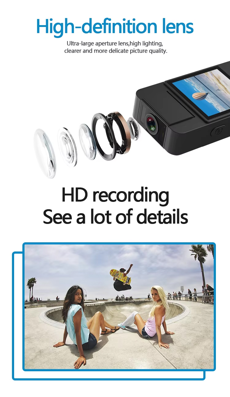 Portable Body Camera with Audio & Screen | HD Wearable Clip Camera with Night Vision, One-Touch Recording & TF Card Support - Image 3