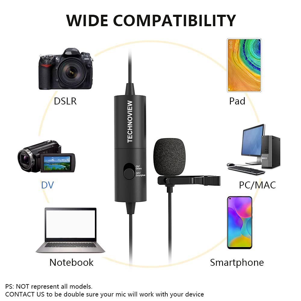 Wireless Lavalier Microphone with 3.5mm Jack – Clip-On Lapel Mic for YouTube, Vlogging, Interviews & Podcast | Noise Reduction, Plug & Play, Compatible with Smartphone, DSLR & Laptop - Image 5