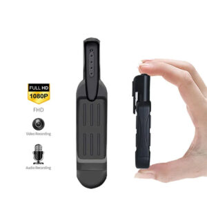 1080P Mini Clip-On Camera with Audio | Portable USB Rechargeable Camera with One-Click Recording & TF Card Support