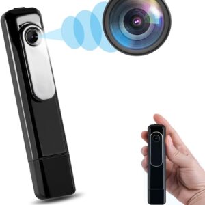 Mini HD Camera with Audio Recording | USB Rechargeable Portable Camera with TF Card Storage & Continuous Recording
