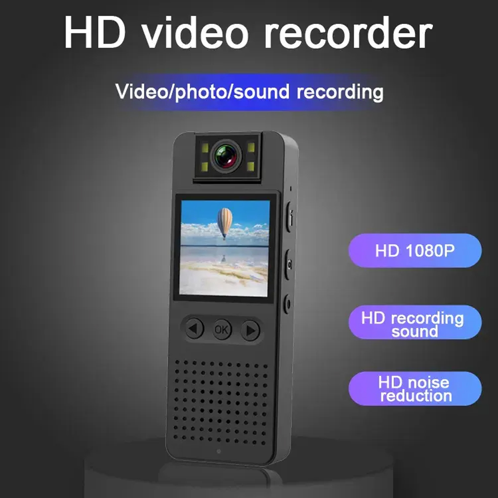 Portable Body Camera with Audio & Screen | HD Wearable Clip Camera with Night Vision, One-Touch Recording & TF Card Support - Image 5