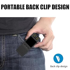 Portable Body Camera with Audio & Screen | HD Wearable Clip Camera with Night Vision, One-Touch Recording & TF Card Support - Image 8
