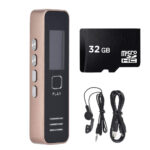 Digital Voice Recorder with MP3 Playback, PCM Recording, Voice Activated Recording, Supports 16GB or 32GB SD Card (SD Card Not Included)
