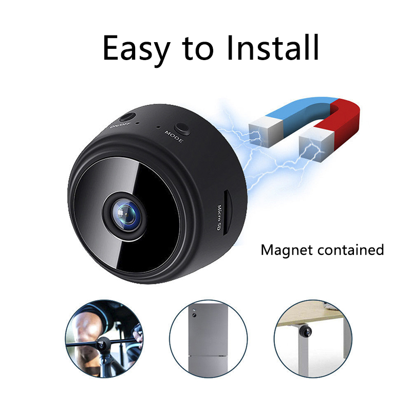 Hd Camera 1080P Audio Video Recording, Mobile App Support, Low Light Recording, Rechargeable Battery, Supports Up to 128GB Memory Card, Indoor Security Dome Camera - Image 2