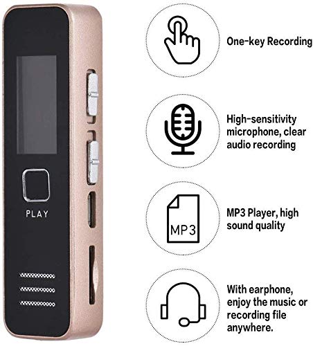 Digital Voice Recorder with MP3 Playback, PCM Recording, Voice Activated Recording, Supports 16GB or 32GB SD Card (SD Card Not Included) - Image 6