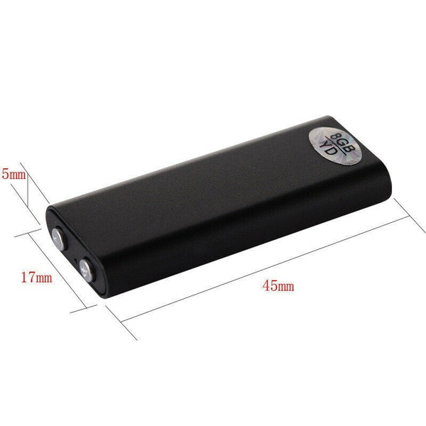 Mini Digital Audio Recorder – 8GB Built-in Memory, Up to 14 Hours Recording, Compact USB Rechargeable Design - Image 3