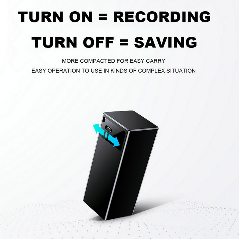 Mini Voice Recorder 64GB – Voice Activated Digital Audio Recorder with Playback, Long Battery Life & One-Touch Recording - Image 4
