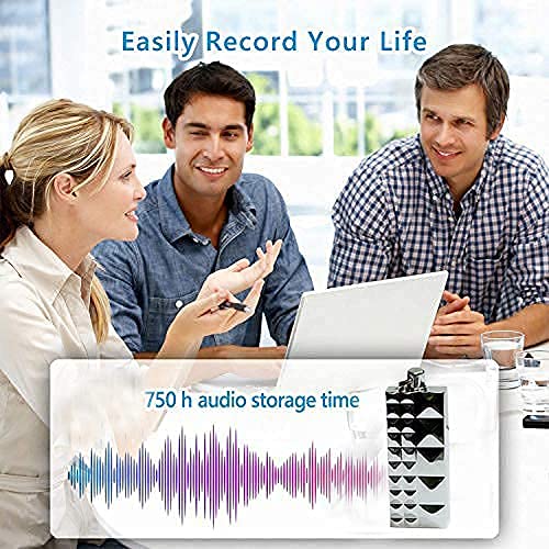 32GB Pendant Voice Recorder Necklace, Mini Keychain Audio Recorder with Stereo Microphone, One-Touch Recording, Up to 15 Hours Recording Time - Image 4